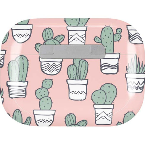 Pink Cactus AirPods Skins